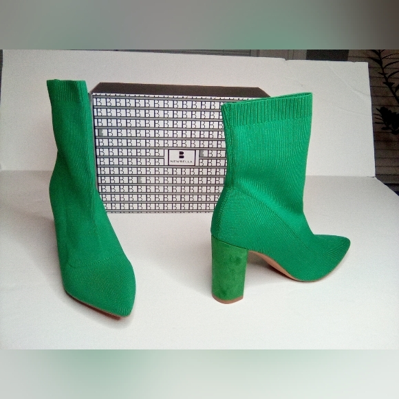 Green Women's Mousse FIT Newbella Ankle Boots, Sz.8 - Picture 14 of 14